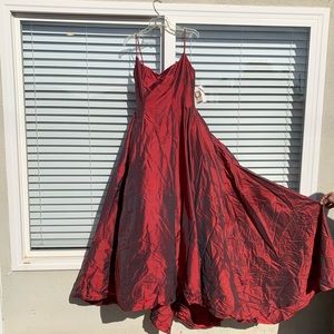 NEW Jessica McClintock red silk ball gown 12 NWT